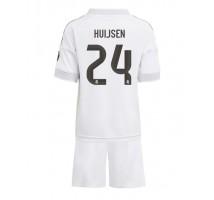 Real Madrid Dean Huijsen #24 Koszulka Podstawowa dzieci 2025-26 Krótki Rękaw (+ krótkie spodenki)